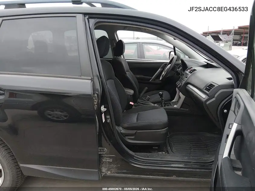 2014 Subaru Forester 2.5I Premium VIN: JF2SJACC8EG436533 Lot: 45002670