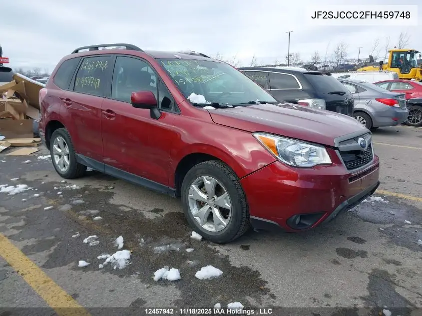 JF2SJCCC2FH459748 2015 Subaru Forester 2.5I Premium