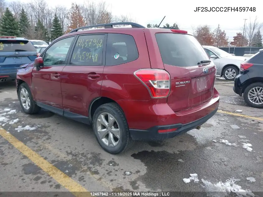 JF2SJCCC2FH459748 2015 Subaru Forester 2.5I Premium