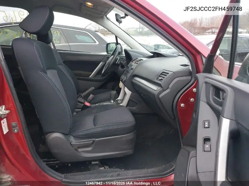 JF2SJCCC2FH459748 2015 Subaru Forester 2.5I Premium