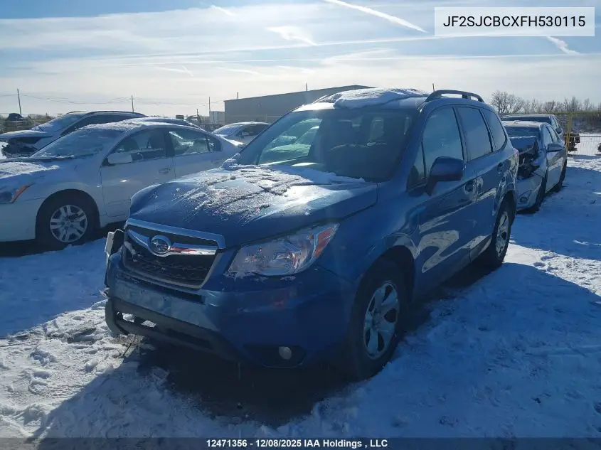 JF2SJCBCXFH530115 2015 Subaru Forester 2.5I