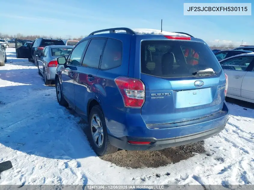 JF2SJCBCXFH530115 2015 Subaru Forester 2.5I