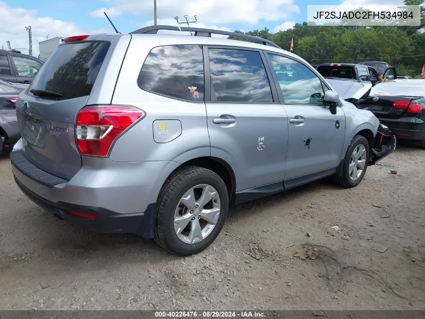 JF2SJADC2FH534984 2015 Subaru Forester 2.5I Premium