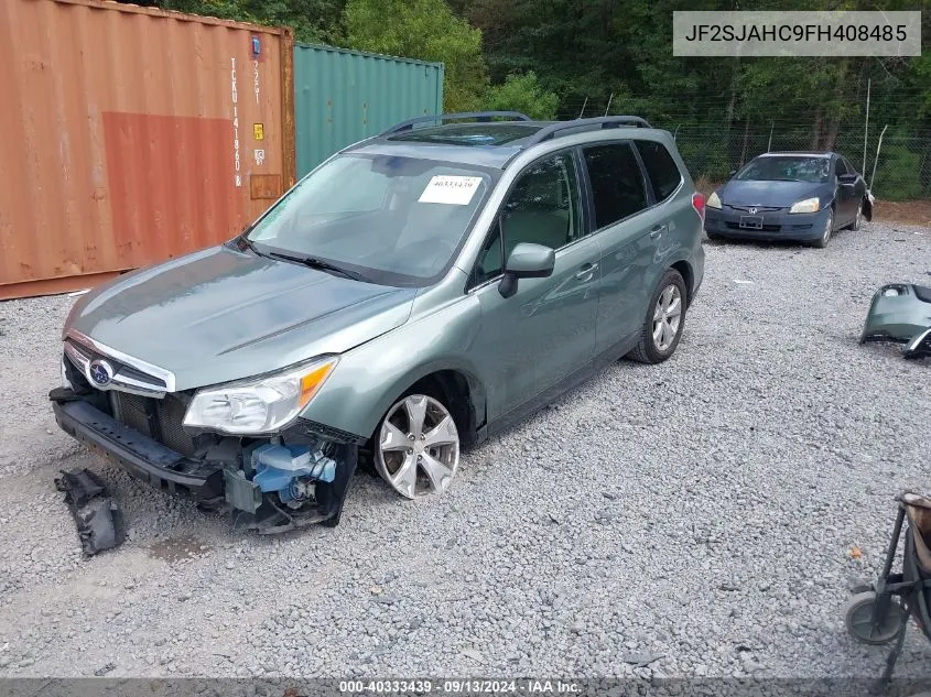 2015 Subaru Forester 2.5I Limited VIN: JF2SJAHC9FH408485 Lot: 40333439