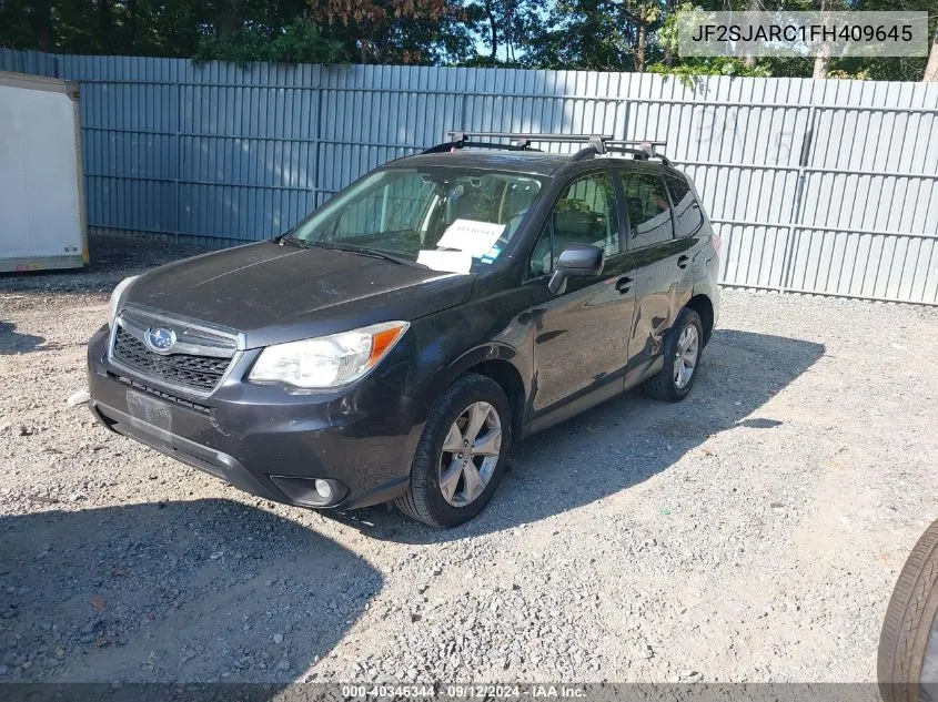 2015 Subaru Forester 2.5I Limited VIN: JF2SJARC1FH409645 Lot: 40346344