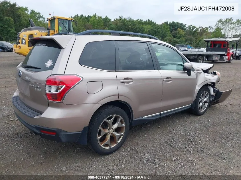 2015 Subaru Forester 2.5I Touring VIN: JF2SJAUC1FH472008 Lot: 40377241