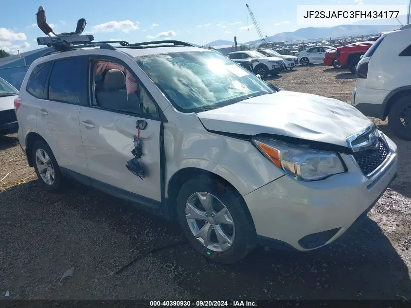 2015 Subaru Forester 2.5I Premium VIN: JF2SJAFC3FH434177 Lot: 40390930