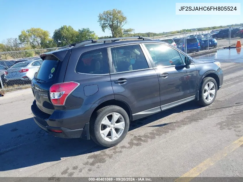 2015 Subaru Forester 2.5I Limited VIN: JF2SJAHC6FH805524 Lot: 40401069