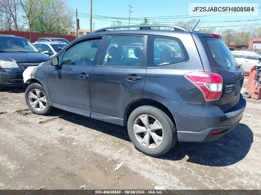 JF2SJABC5FH808584 2015 Subaru Forester 2.5I