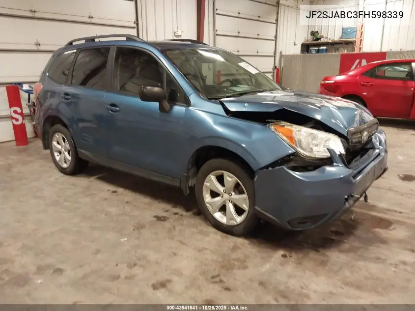 JF2SJABC3FH598339 2015 Subaru Forester 2.5I