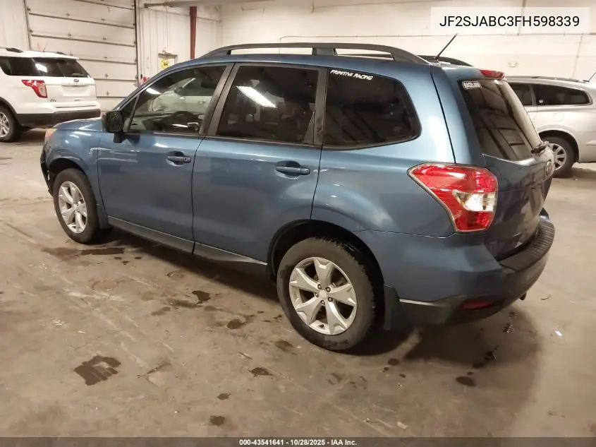 JF2SJABC3FH598339 2015 Subaru Forester 2.5I
