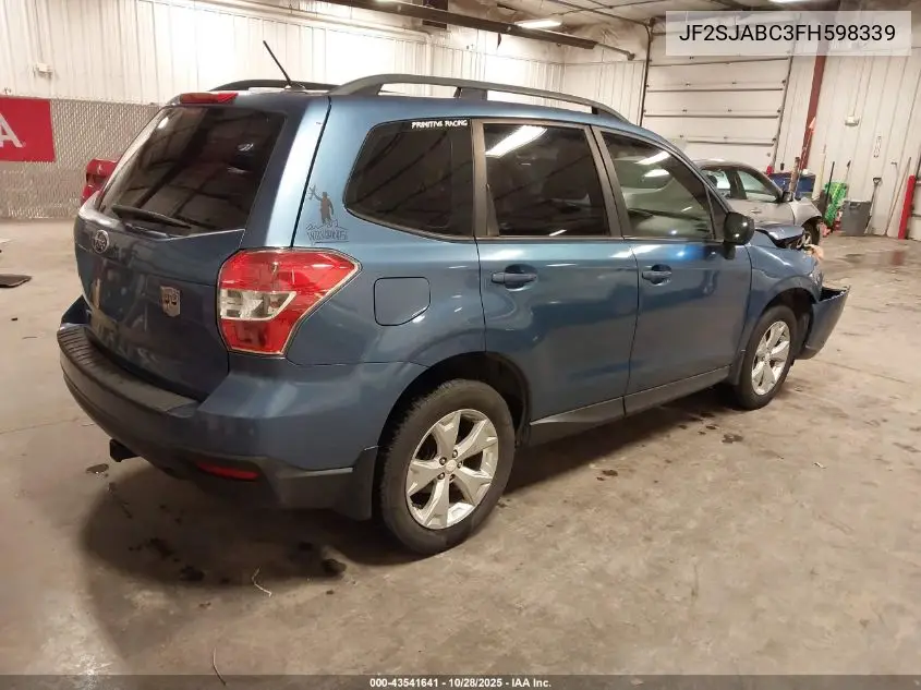 JF2SJABC3FH598339 2015 Subaru Forester 2.5I