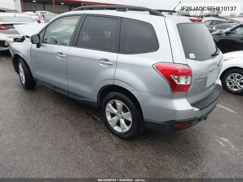 JF2SJADC5FH810137 2015 Subaru Forester 2.5I Premium