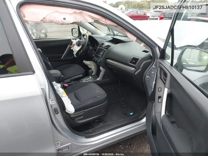 JF2SJADC5FH810137 2015 Subaru Forester 2.5I Premium