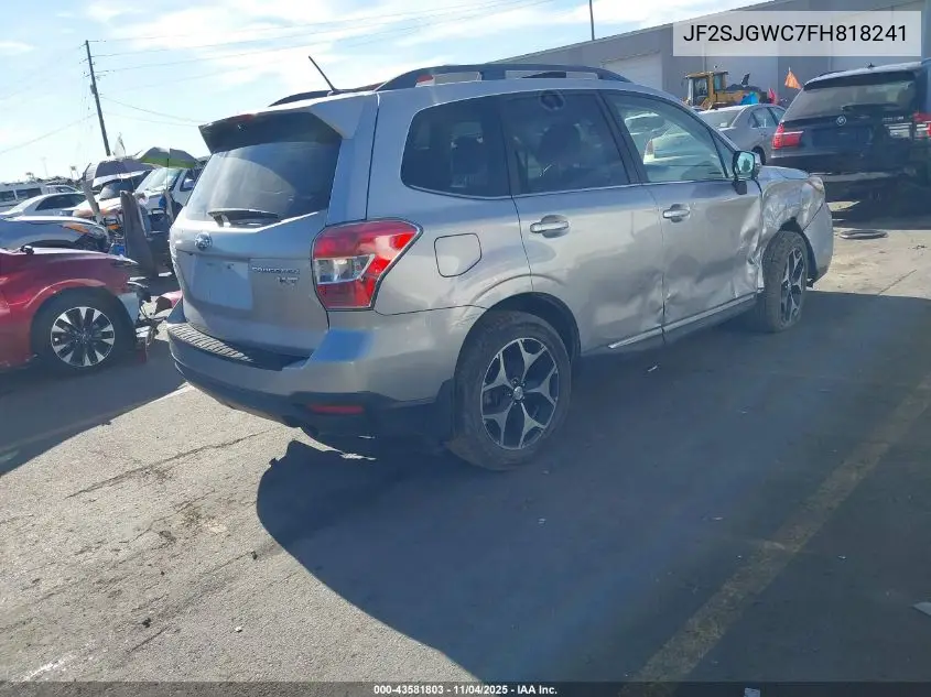 JF2SJGWC7FH818241 2015 Subaru Forester 2.0Xt Touring
