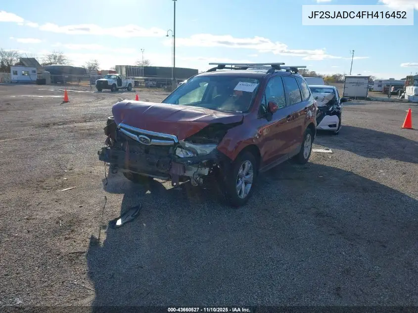 JF2SJADC4FH416452 2015 Subaru Forester 2.5I Premium