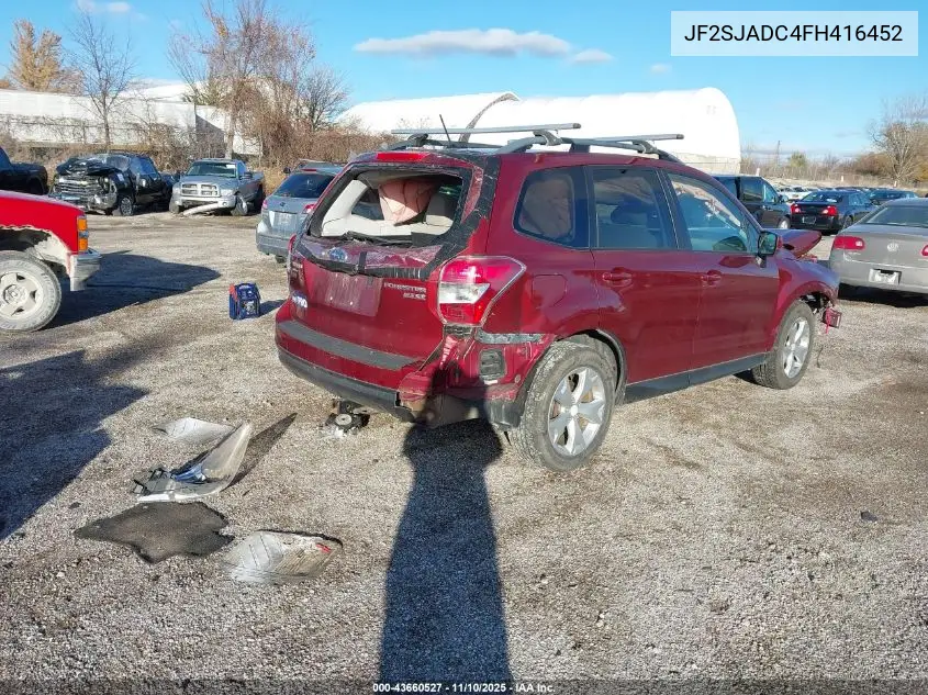 JF2SJADC4FH416452 2015 Subaru Forester 2.5I Premium