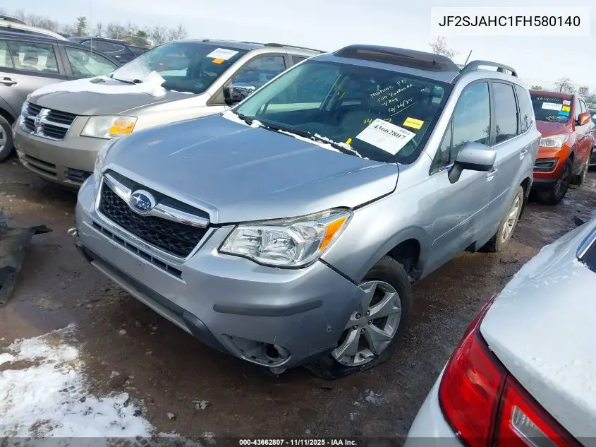 JF2SJAHC1FH580140 2015 Subaru Forester 2.5I Limited