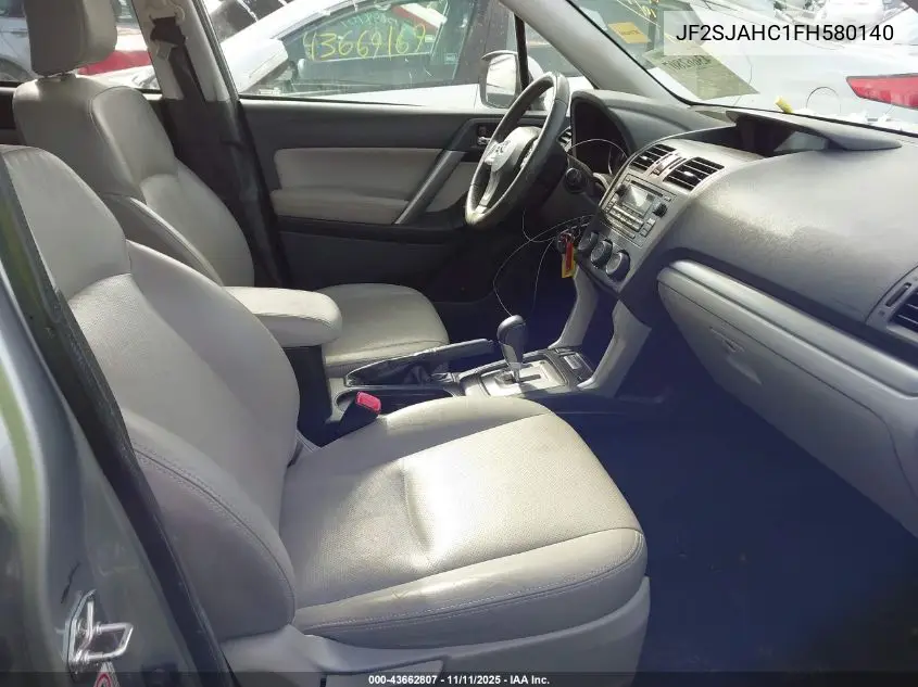 JF2SJAHC1FH580140 2015 Subaru Forester 2.5I Limited