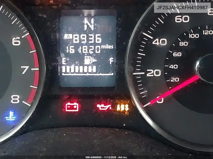 JF2SJAHCXFH410987 2015 Subaru Forester 2.5I Limited