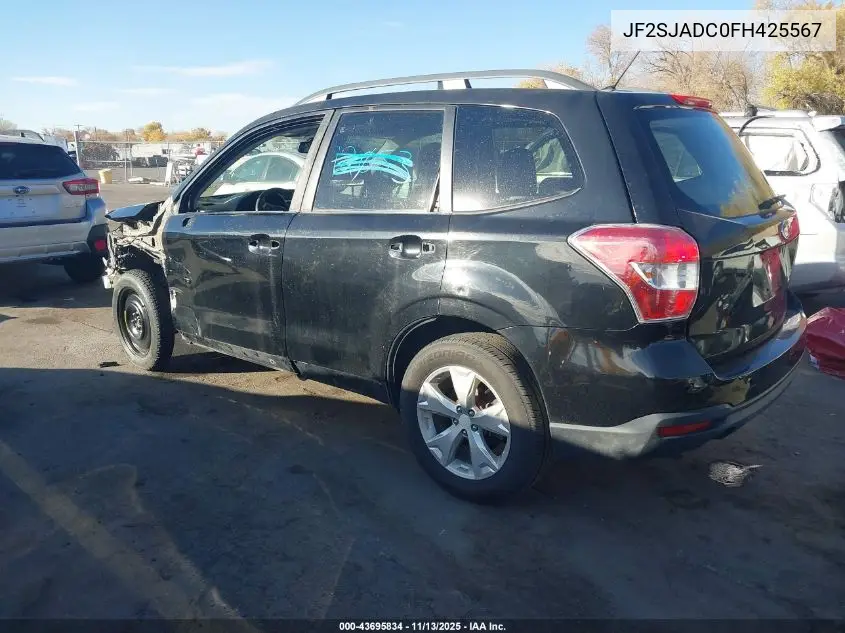 JF2SJADC0FH425567 2015 Subaru Forester 2.5I Premium