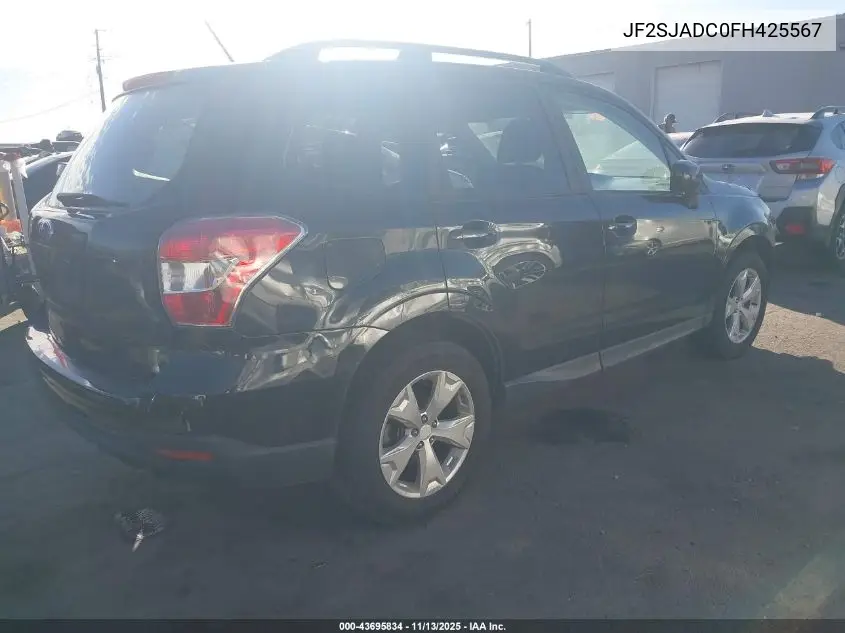 JF2SJADC0FH425567 2015 Subaru Forester 2.5I Premium