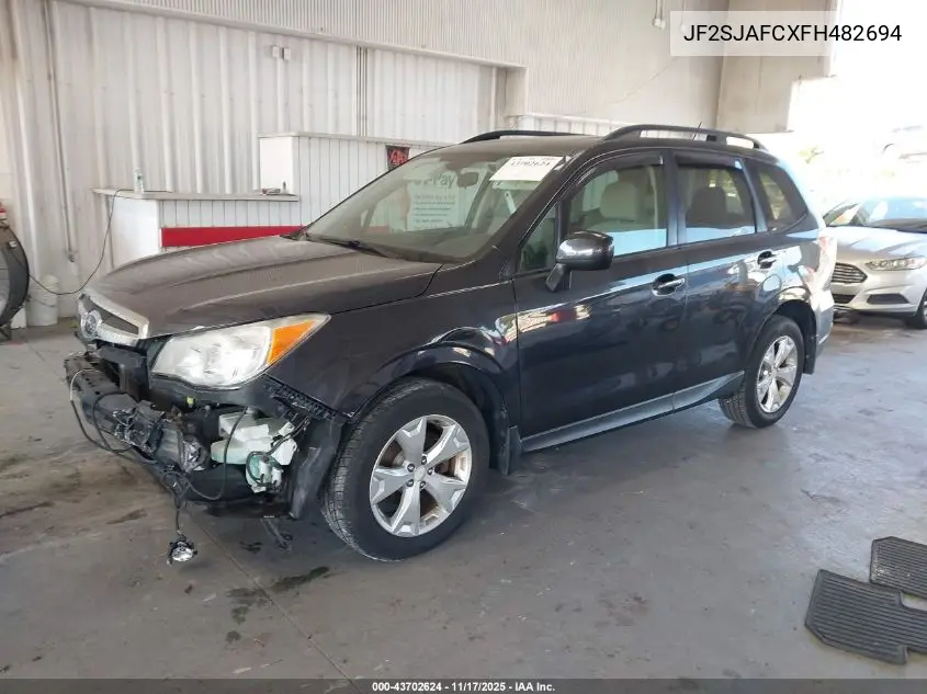 JF2SJAFCXFH482694 2015 Subaru Forester 2.5I Premium