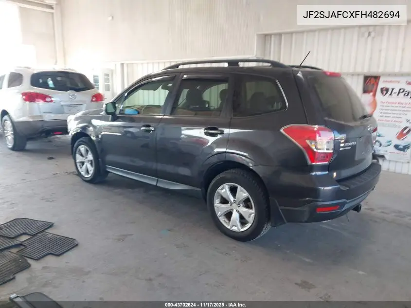 JF2SJAFCXFH482694 2015 Subaru Forester 2.5I Premium