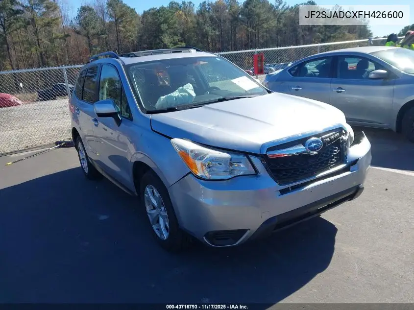 JF2SJADCXFH426600 2015 Subaru Forester 2.5I Premium