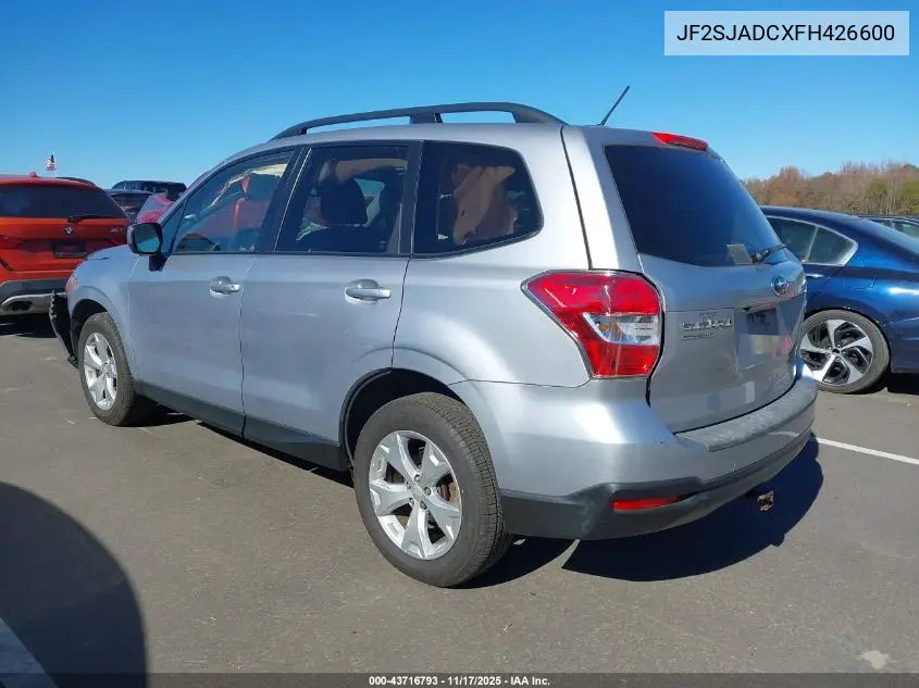 JF2SJADCXFH426600 2015 Subaru Forester 2.5I Premium