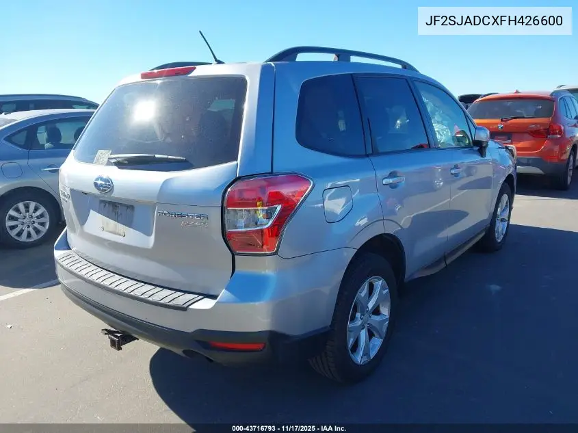 JF2SJADCXFH426600 2015 Subaru Forester 2.5I Premium
