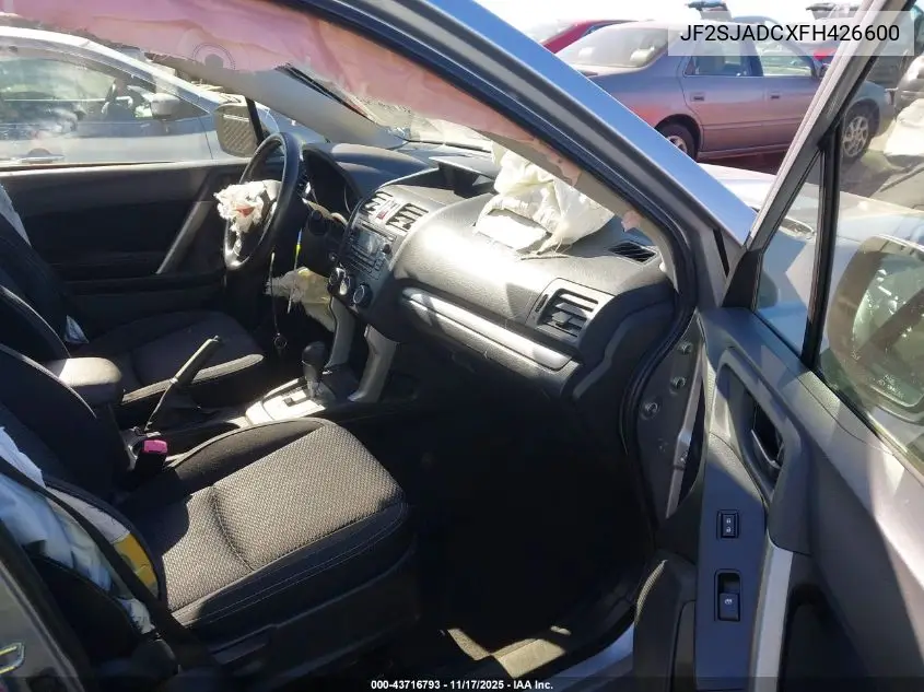 JF2SJADCXFH426600 2015 Subaru Forester 2.5I Premium