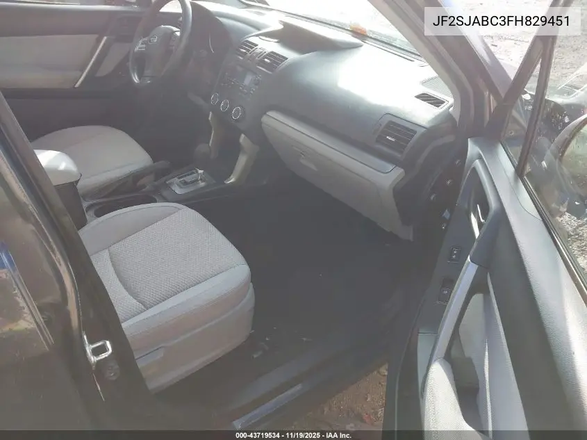 JF2SJABC3FH829451 2015 Subaru Forester 2.5I