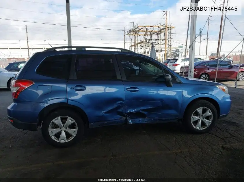 JF2SJABC1FH475445 2015 Subaru Forester 2.5I