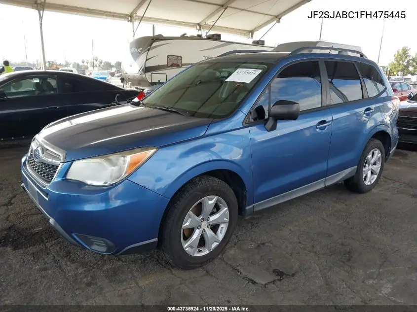 JF2SJABC1FH475445 2015 Subaru Forester 2.5I