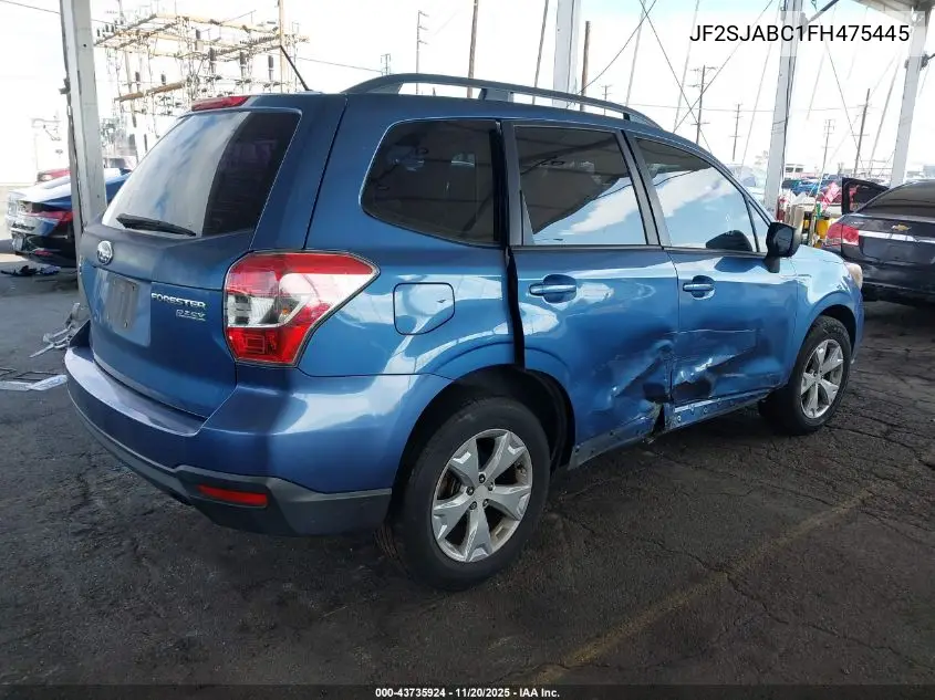 JF2SJABC1FH475445 2015 Subaru Forester 2.5I