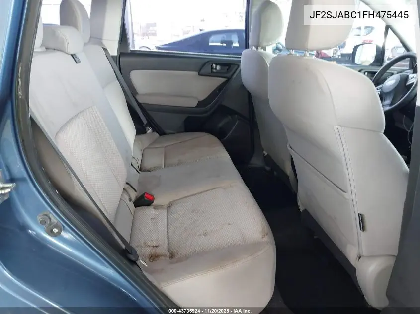 JF2SJABC1FH475445 2015 Subaru Forester 2.5I