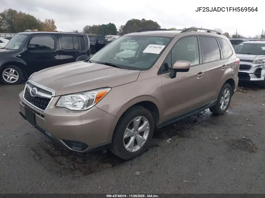 JF2SJADC1FH569564 2015 Subaru Forester 2.5I Premium