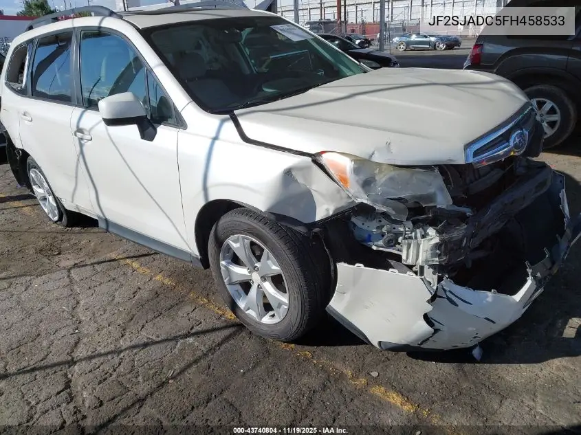 JF2SJADC5FH458533 2015 Subaru Forester 2.5I Premium