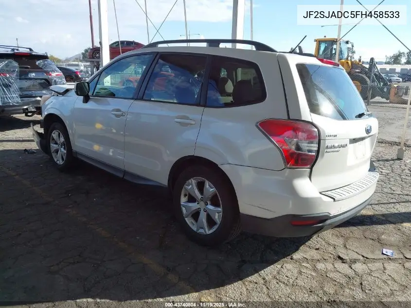 JF2SJADC5FH458533 2015 Subaru Forester 2.5I Premium