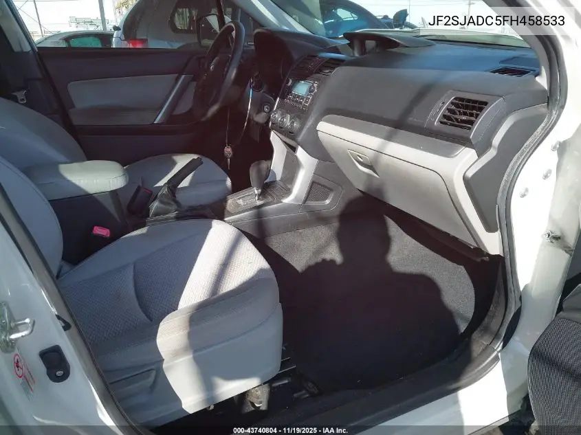 JF2SJADC5FH458533 2015 Subaru Forester 2.5I Premium