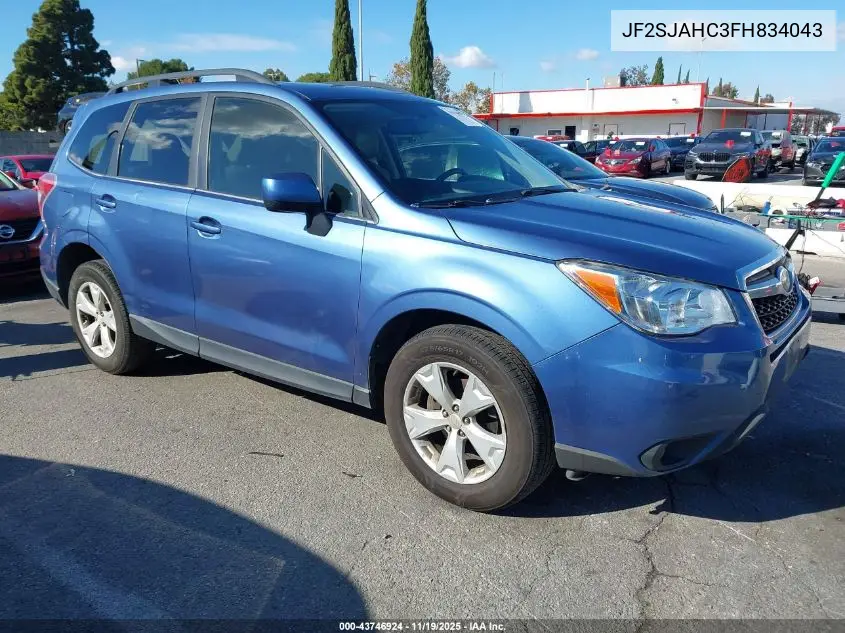 JF2SJAHC3FH834043 2015 Subaru Forester 2.5I Limited