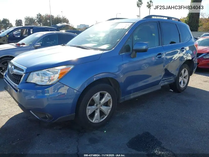 JF2SJAHC3FH834043 2015 Subaru Forester 2.5I Limited