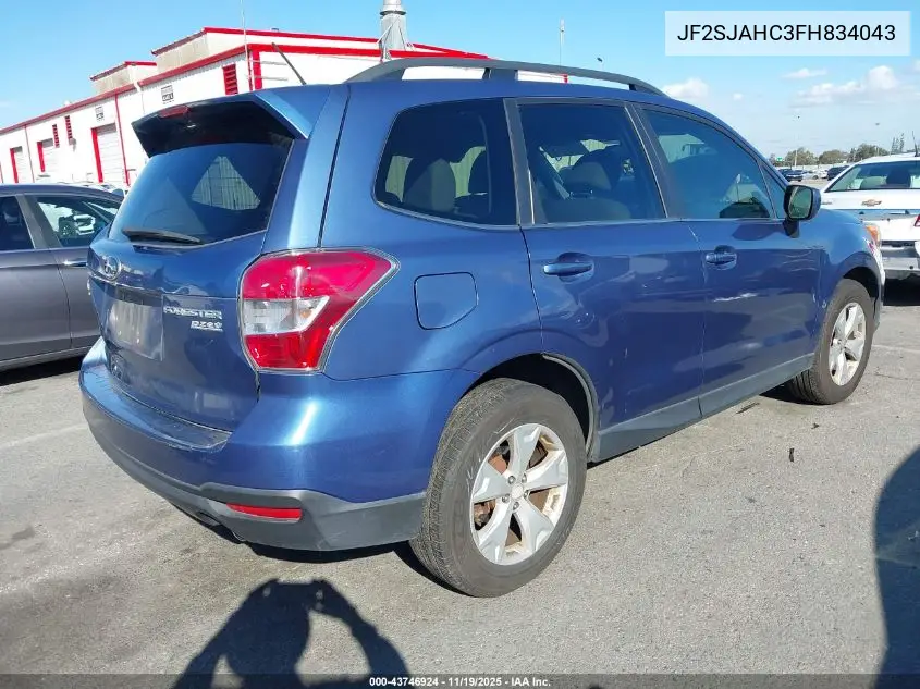 JF2SJAHC3FH834043 2015 Subaru Forester 2.5I Limited