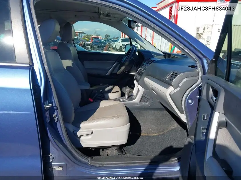 JF2SJAHC3FH834043 2015 Subaru Forester 2.5I Limited