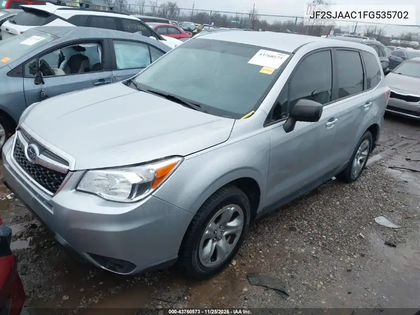 JF2SJAAC1FG535702 2015 Subaru Forester 2.5I