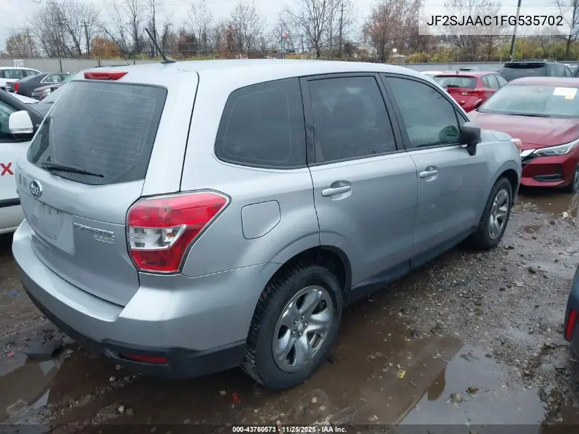 JF2SJAAC1FG535702 2015 Subaru Forester 2.5I