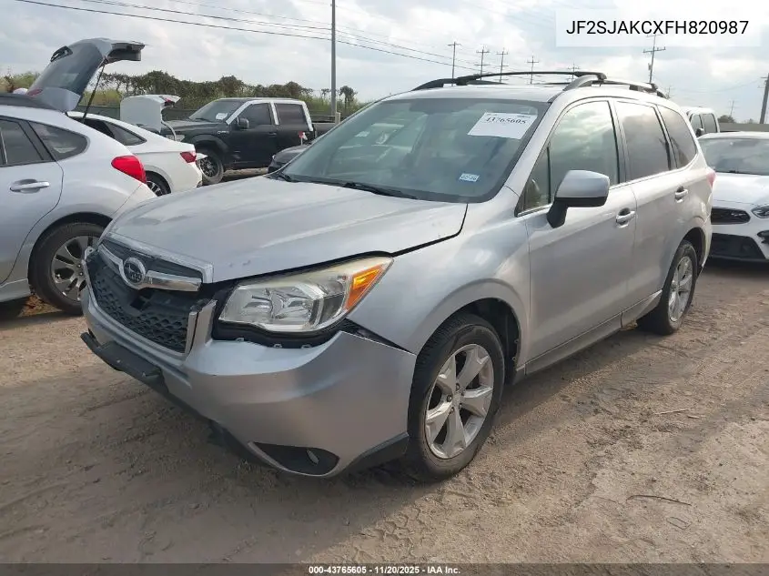 JF2SJAKCXFH820987 2015 Subaru Forester 2.5I Limited