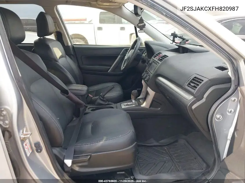 JF2SJAKCXFH820987 2015 Subaru Forester 2.5I Limited