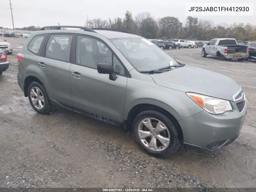 JF2SJABC1FH412930 2015 Subaru Forester 2.5I